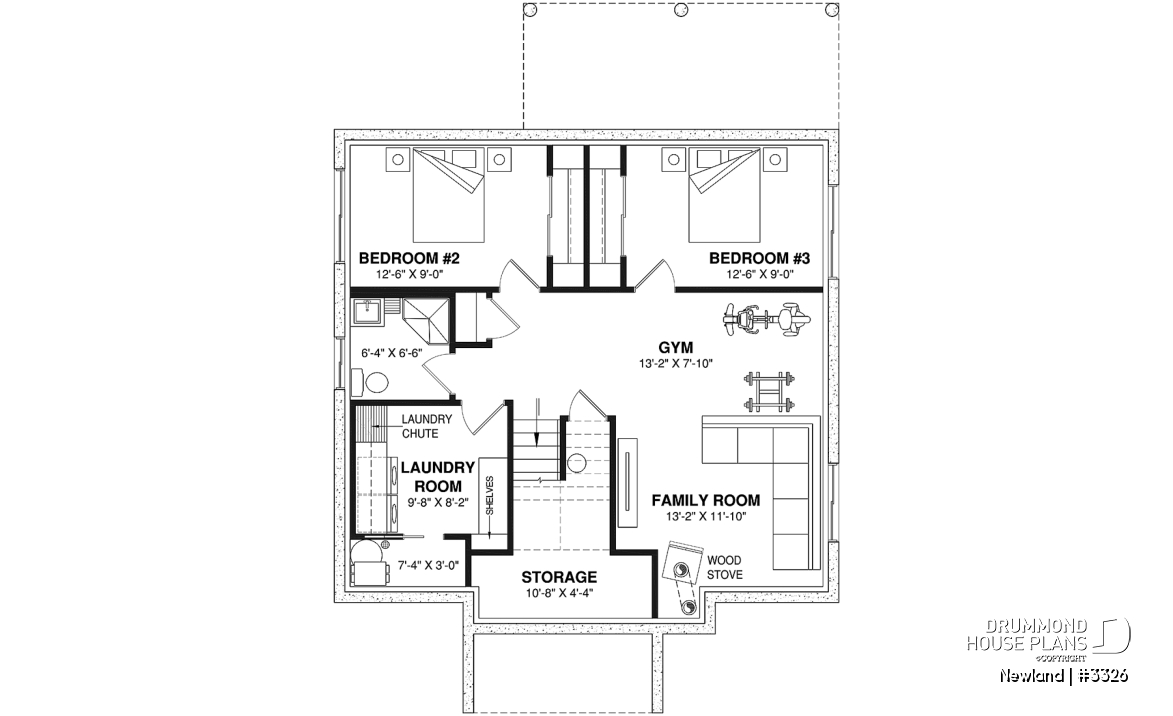 Finished basement (Optional $) - Small split level modern farmhouse, master suite on main floor, optional finished basement - Newland