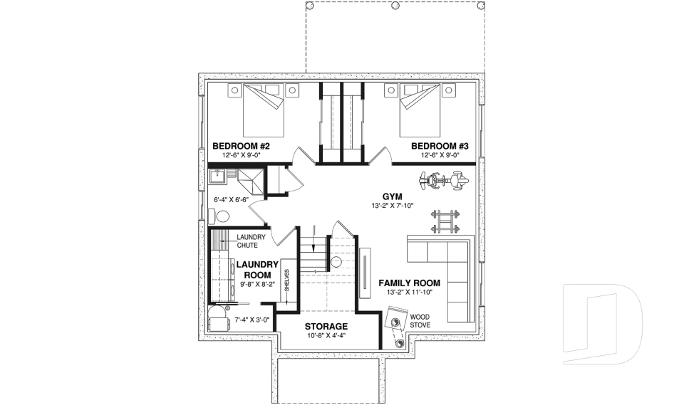 Finished basement (Optional $) -  - Newland
