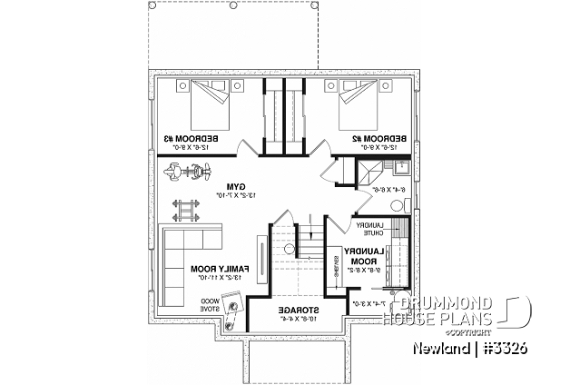 Finished basement (Optional $) - Small split level home, 1 to 3 beds, optional finished basement ($), 2 family rooms, wood burning stove, gym - Newland