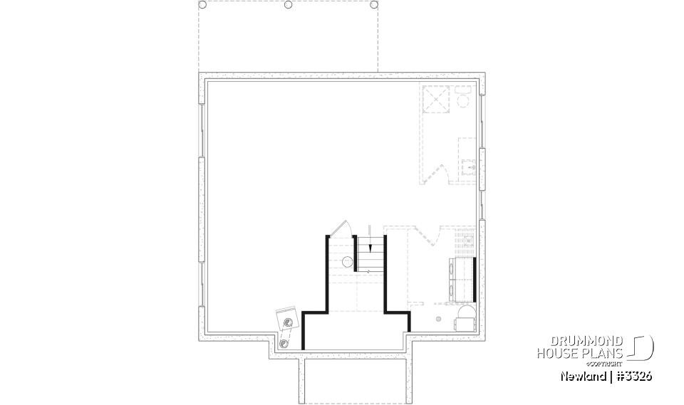 Unfinished basement - Small split level home, 1 to 3 beds, optional finished basement ($), 2 family rooms, wood burning stove, gym - Newland