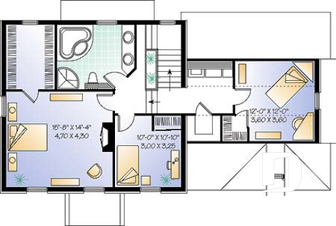 2nd level - Bonus living area in attic, 3 bedrooms, walk-in in master bedroom, garage, home office - Bellevarde