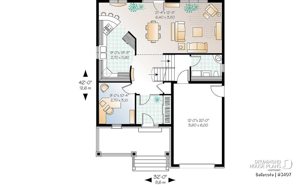 1st level - Spacious kitchen, home office, open floor plan, master suite with reading nook, 3 to 4 bedrooms - Bellecote