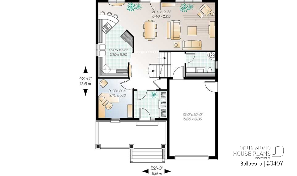 1st level - Spacious kitchen, home office, open floor plan, master suite with reading nook, 3 to 4 bedrooms - Bellecote