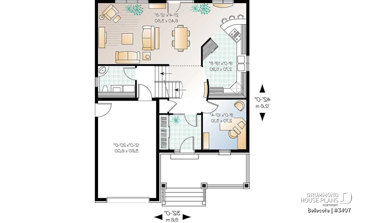 1st level - Spacious kitchen, home office, open floor plan, master suite with reading nook, 3 to 4 bedrooms - Bellecote