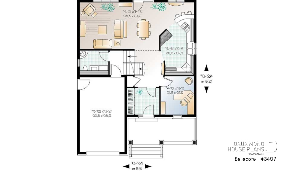 1st level - Spacious kitchen, home office, open floor plan, master suite with reading nook, 3 to 4 bedrooms - Bellecote