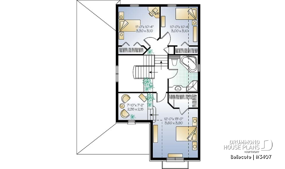 2nd level - Spacious kitchen, home office, open floor plan, master suite with reading nook, 3 to 4 bedrooms - Bellecote