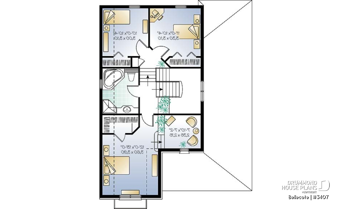 2nd level - Spacious kitchen, home office, open floor plan, master suite with reading nook, 3 to 4 bedrooms - Bellecote