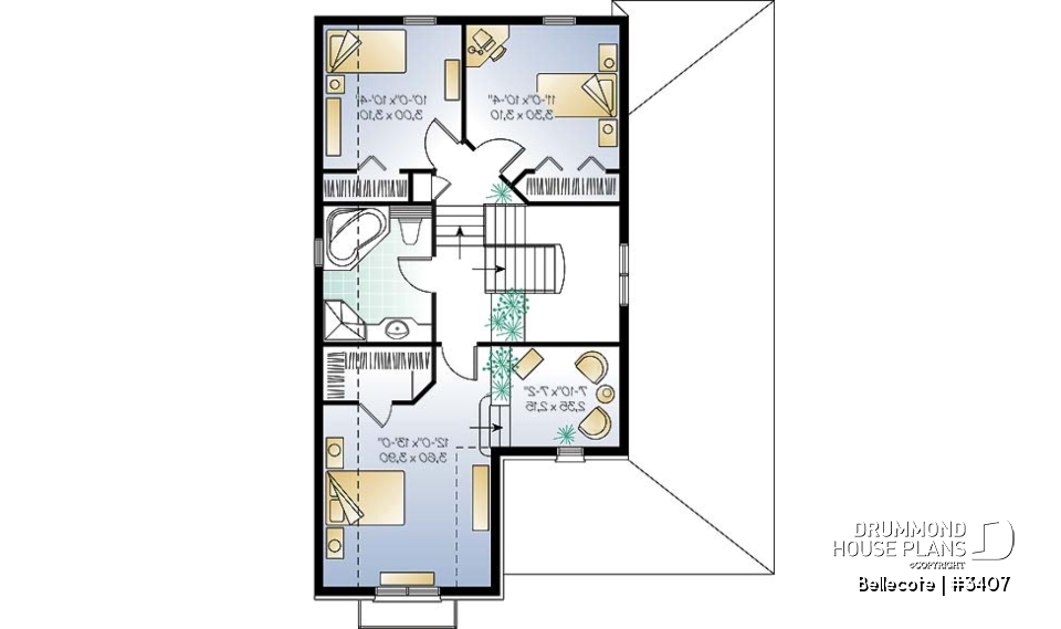 2nd level - Spacious kitchen, home office, open floor plan, master suite with reading nook, 3 to 4 bedrooms - Bellecote