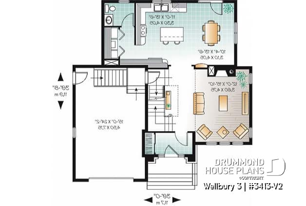 1st level - European style home with large master bedroom, open kitchen / dining concept, mezzanine overlooking the living - Wellbury 3