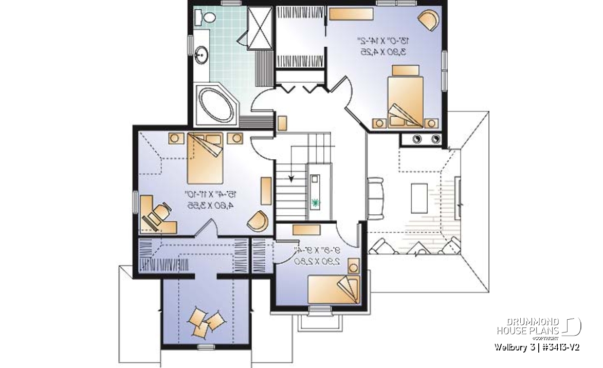 2nd level - European style home with large master bedroom, open kitchen / dining concept, mezzanine overlooking the living - Wellbury 3