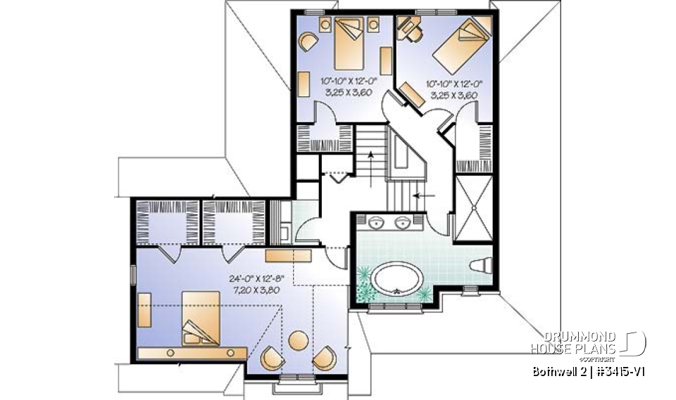 2nd level - Country style home, 3 bedrooms, large family room, a home office and a double garage - Bothwell 2