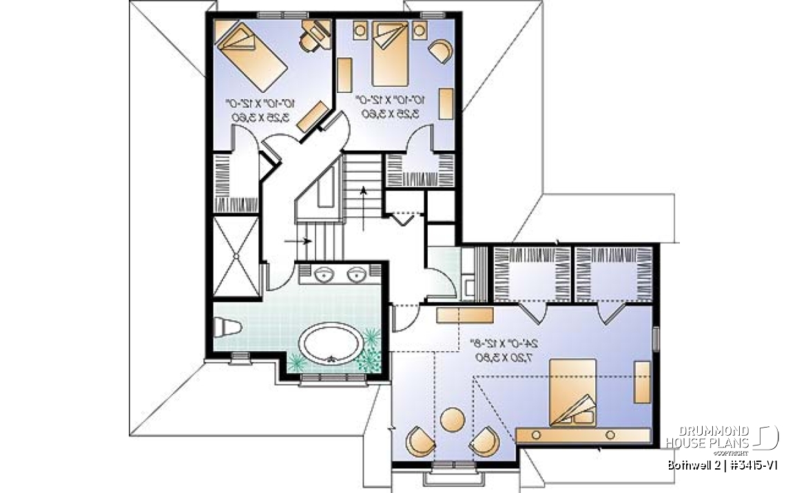 2nd level - Country style home, 3 bedrooms, large family room, a home office and a double garage - Bothwell 2