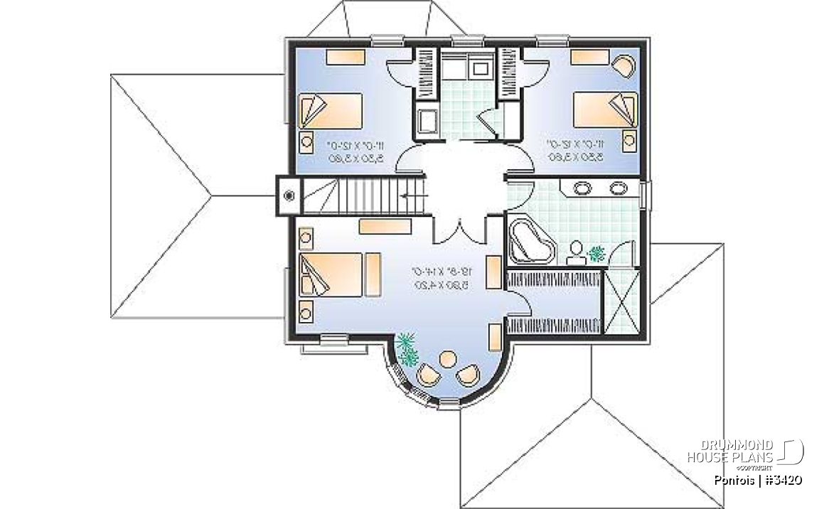 2nd level - Beautiful master bedroom, 3 bedrooms, large living room kitchen with pantry and island, 2-car garage - Pontois