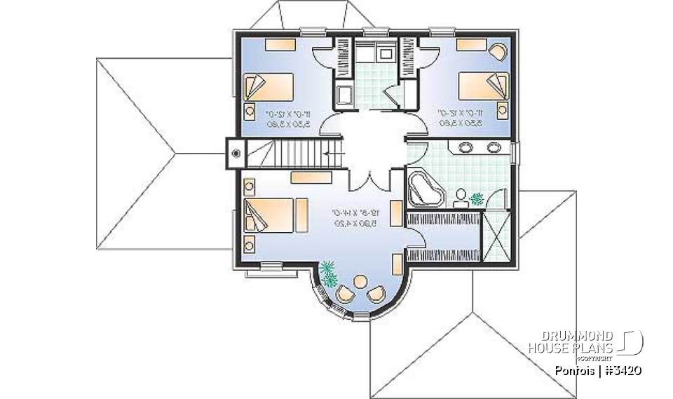 2nd level - Beautiful master bedroom, 3 bedrooms, large living room kitchen with pantry and island, 2-car garage - Pontois