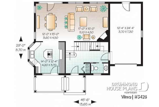 1st level - Traditional 3 beds 2.5 baths with master suite, jack & jill bath, large bonus space above garage, open space - Vilma