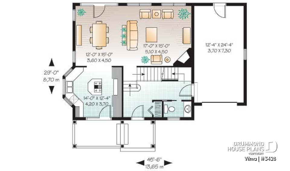 1st level - Traditional 3 beds 2.5 baths with master suite, jack &amp; jill bath, large bonus space above garage, open space - Vilma