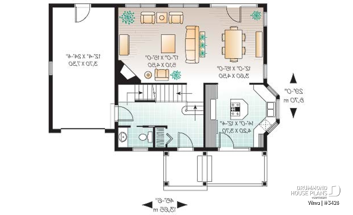 1st level - Traditional 3 beds 2.5 baths with master suite, jack &amp; jill bath, large bonus space above garage, open space - Vilma