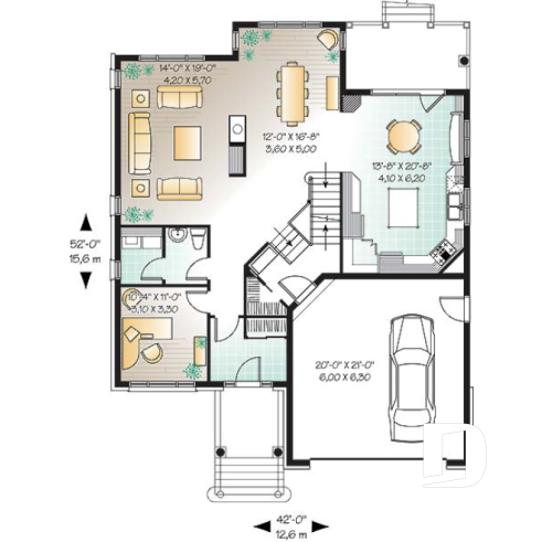 1st level - 2 storey classical and stylish house designe, 4 to 5 bedrooms, luxurious master suite - Merisier