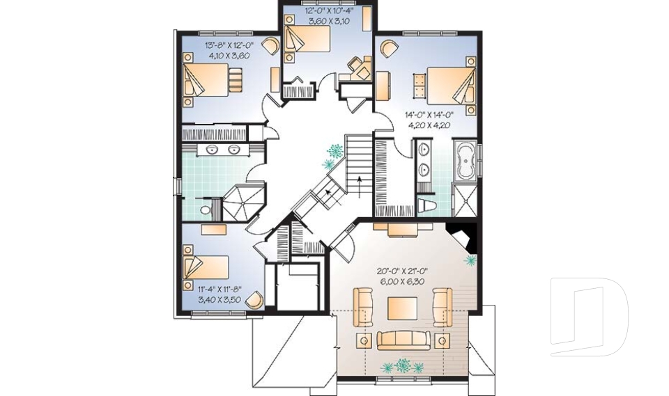 2nd level -  - Merisier