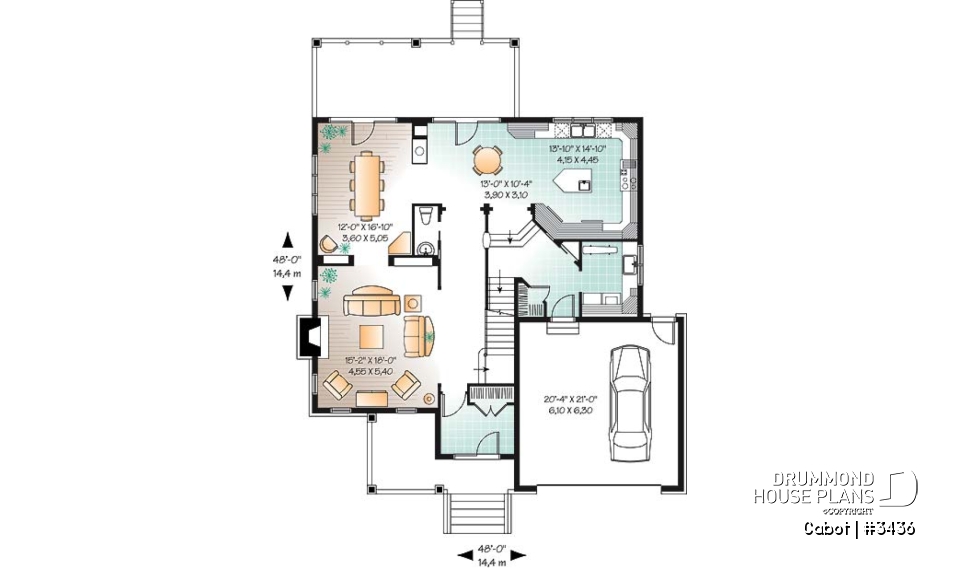 1st level - European 5 bedroom with master suite &amp; great room - Cabot