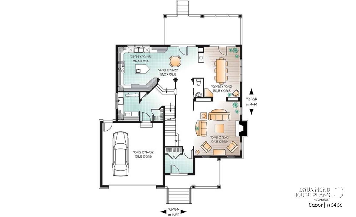 1st level - European 5 bedroom with master suite &amp; great room - Cabot