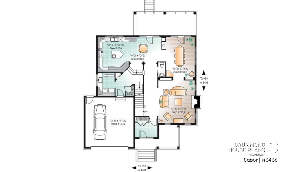 1st level - European 5 bedroom with master suite &amp; great room - Cabot