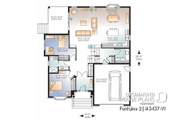1st level - European style with terrace and  3 large bedrooms and garage - Fontaine 2