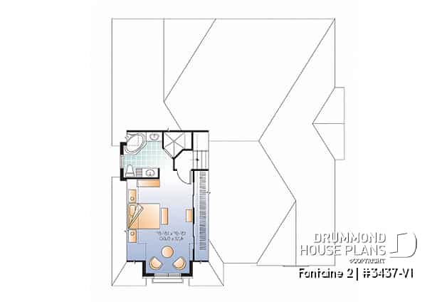 2nd level - European style with terrace and  3 large bedrooms and garage - Fontaine 2