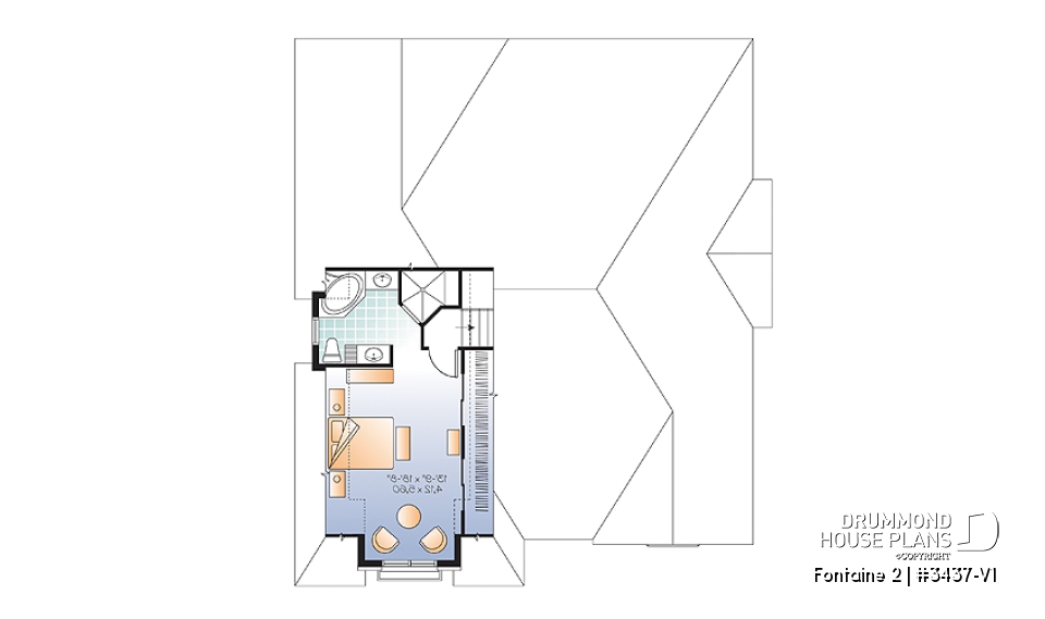 2nd level - European style with terrace and  3 large bedrooms and garage - Fontaine 2