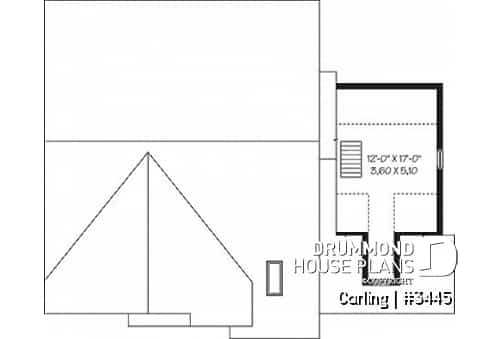 Bonus storage - 3 bedroom split-entry floor plan with balcony, cathedral ceiling, garage and bonus space - Carling
