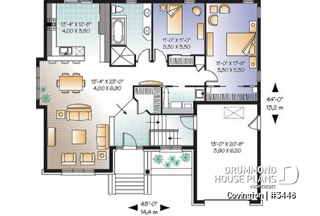 1st level - Single storey, 2 bedroom Craftsmanwith garage and bonus space - Covington