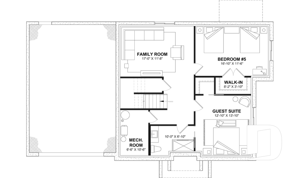 Finished basement (Optional $) -  - Gloria