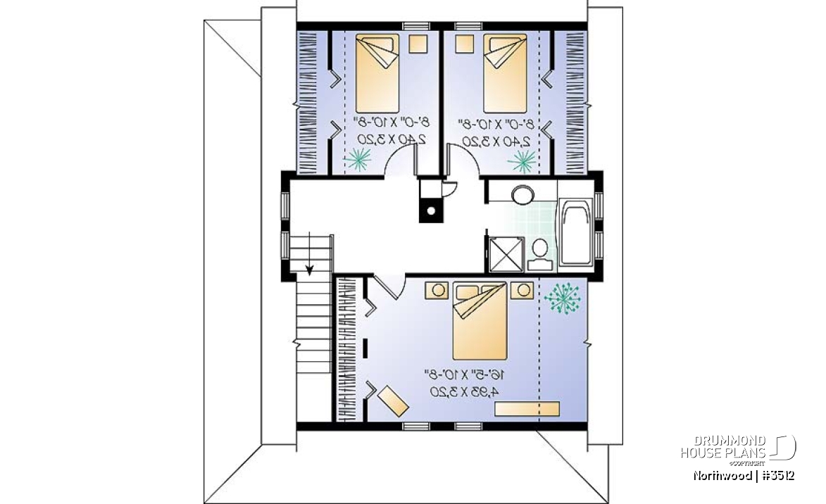 2nd level - Country cottage with covered porch, 3 large bedrooms, fireplace in family room, laundry area on main living - Northwood