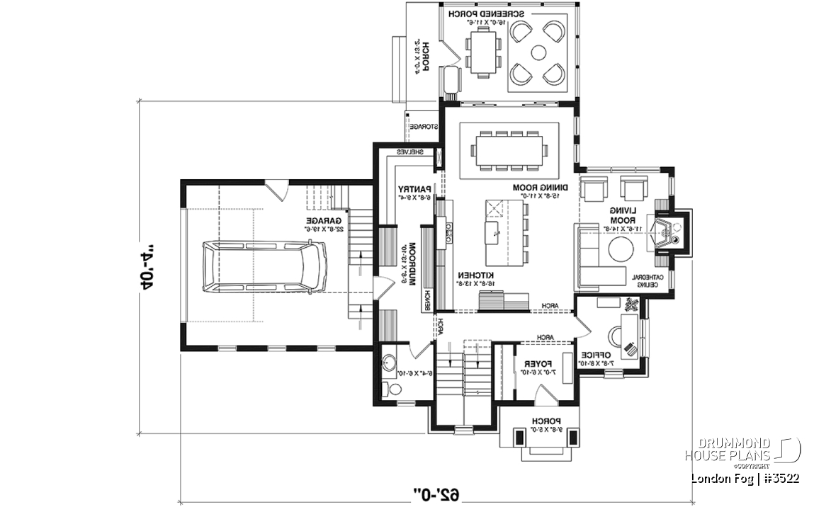 1st level - English cottage style home with 4 bedrooms and bonus space above garage, walkout basement - London Fog