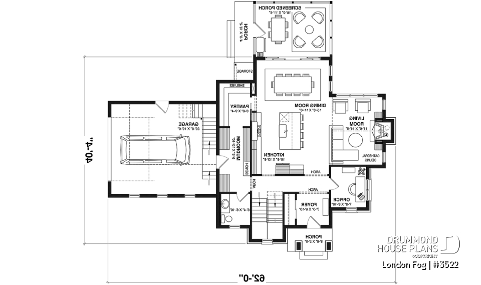 1st level - English cottage style home with 4 bedrooms and bonus space above garage, walkout basement - London Fog