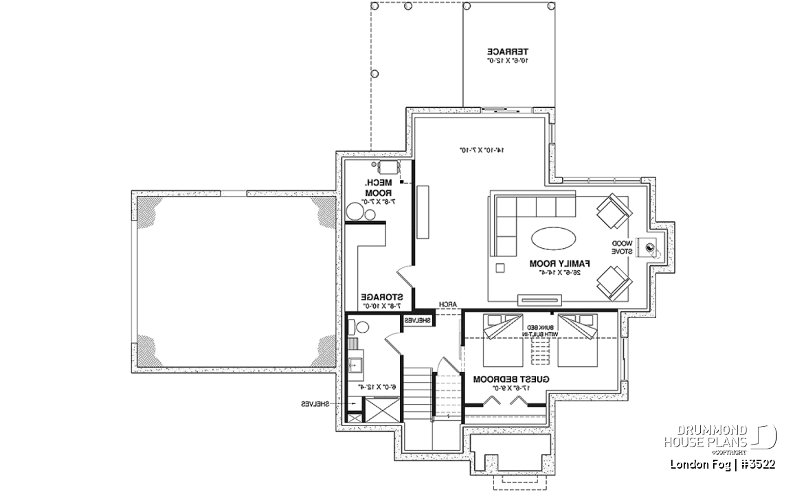 Finished basement - English cottage style home with 4 bedrooms and bonus space above garage, walkout basement - London Fog