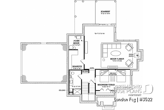 Finished basement - English cottage style home with 4 bedrooms and bonus space above garage, walkout basement - London Fog
