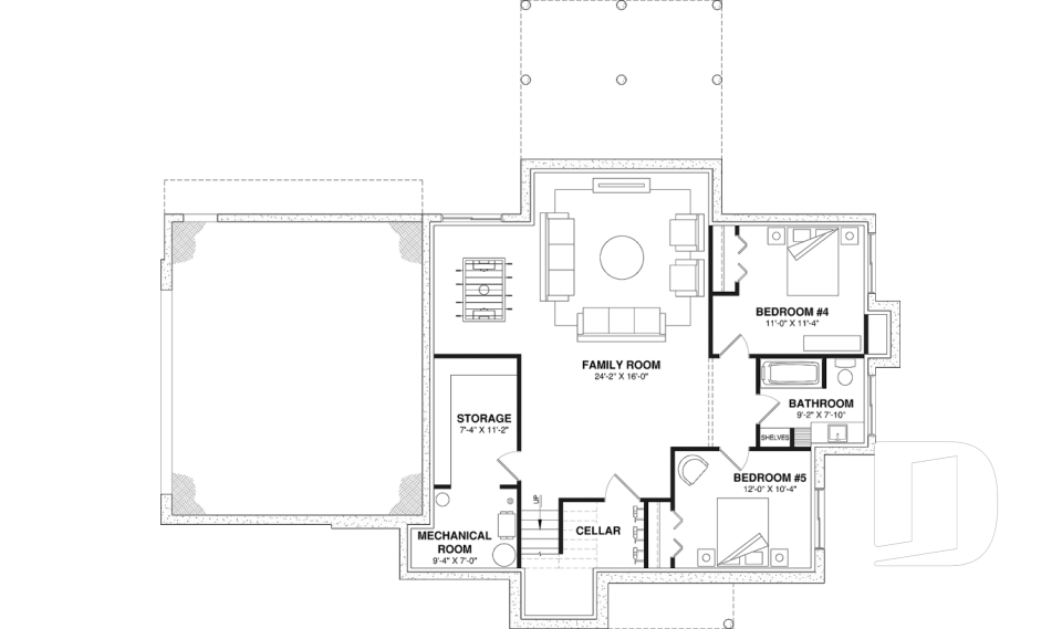 Finished basement (Optional $) -  - Eugene