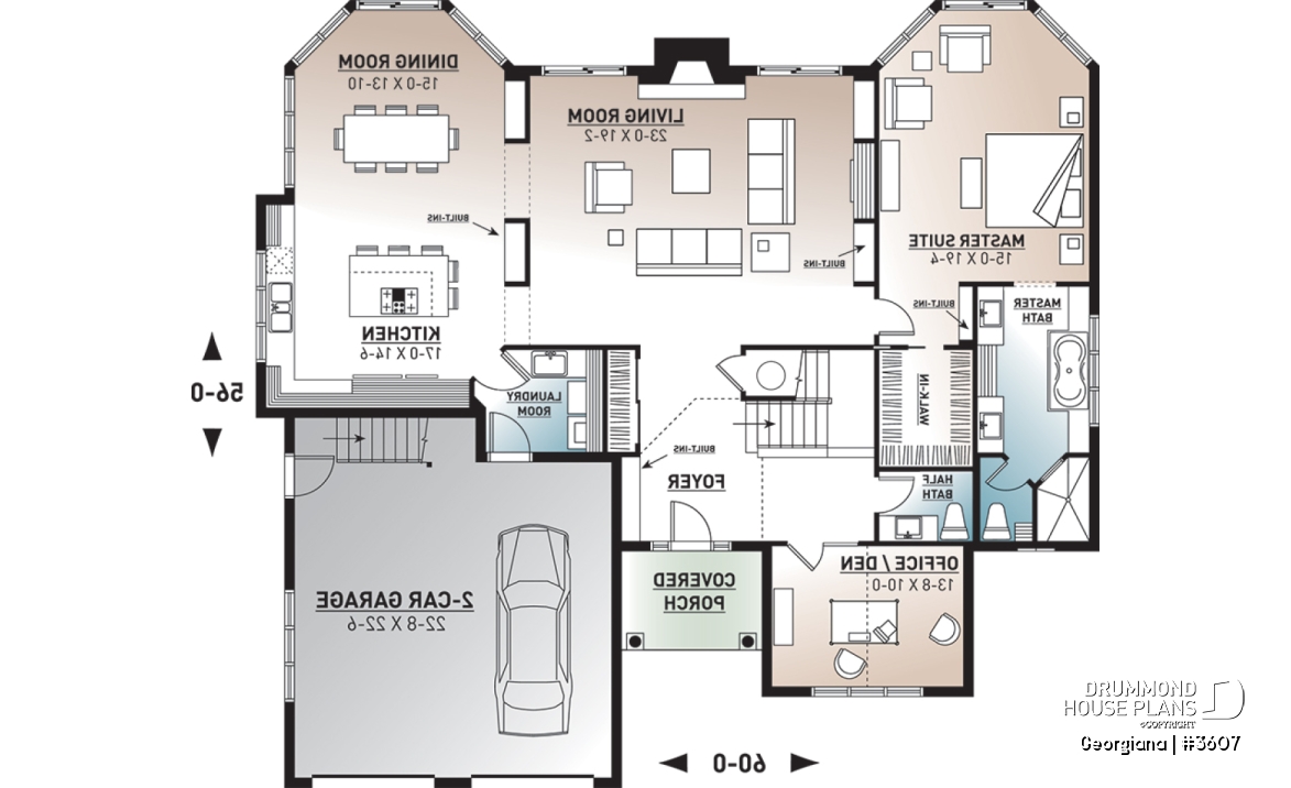 1st level - 3 +1 bedroom with master en suite, 2 living rooms &amp; bonus space - Georgiana