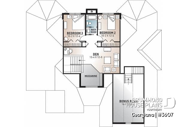 2nd level - 3 +1 bedroom with master en suite, 2 living rooms & bonus space - Georgiana
