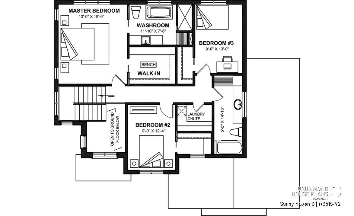 2nd level - Great floor plans for this modern farmhouse: pantry, mudroom, home office, fireplace and more! - Sunny Haven 3