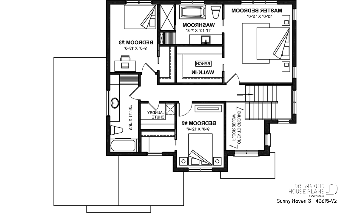 2nd level - Great floor plans for this modern farmhouse: pantry, mudroom, home office, fireplace and more! - Sunny Haven 3