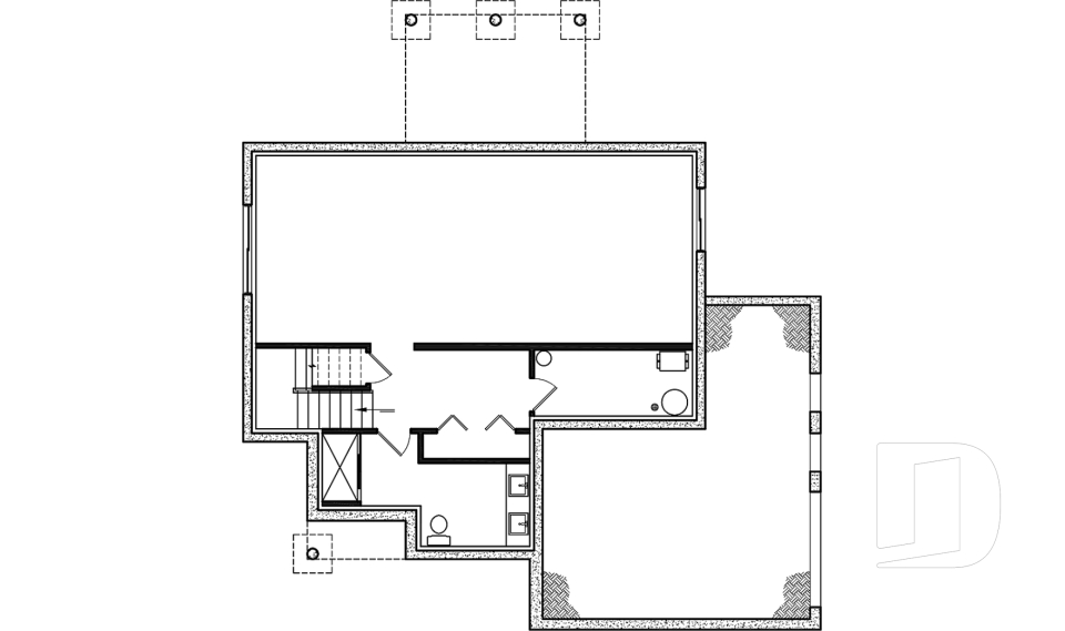 Unfinished basement -  - Sunny Haven 3