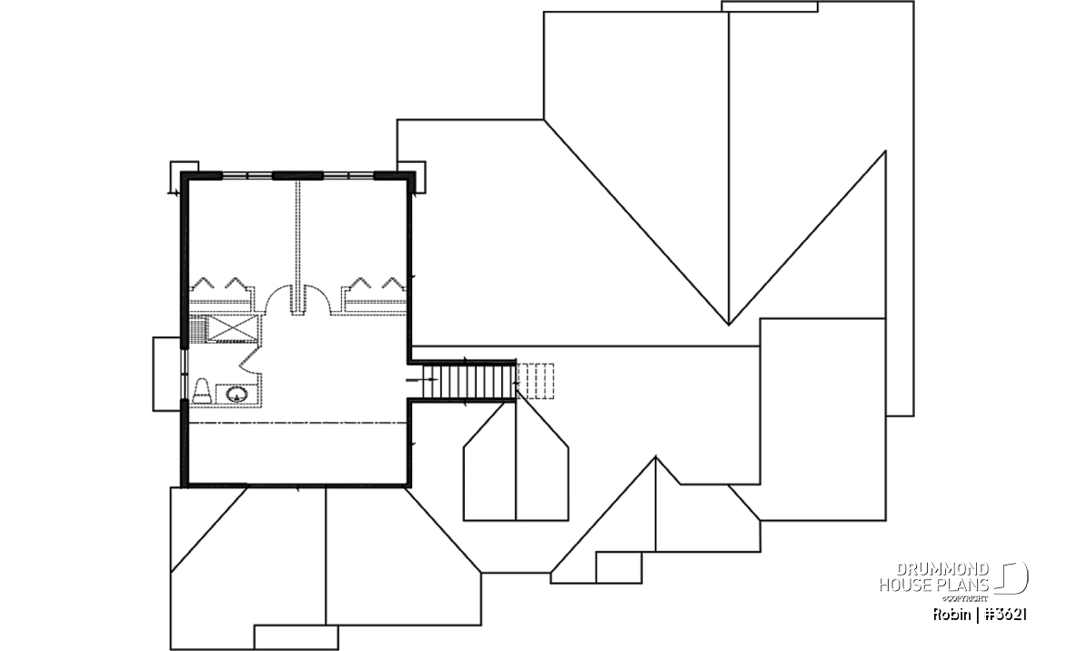2nd level - ROBIN by Drummond House Plans: Spacious Modern Craftsman Home with Stunning Primary Suite - Robin