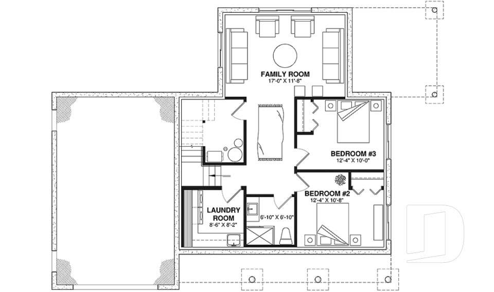 Finished basement (Optional $) -  - Oaks