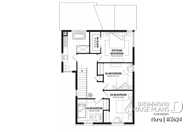 2nd level - House with 6 bedrooms + den/office, Scandinavian style, sheltered terrace, gym in the basement - Nora