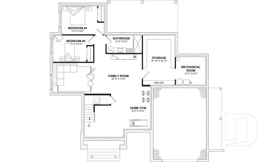 Finished basement (Optional $) -  - Lauzon
