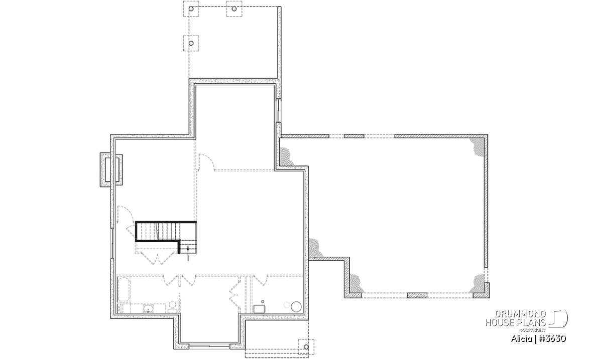 Basement - Modern Farmhouse home plan designed for Alicia Moffet, a popular Canadian singer! - Alicia