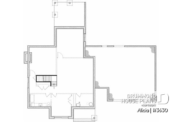 Basement - Modern Farmhouse home plan designed for Alicia Moffet, a popular Canadian singer! - Alicia
