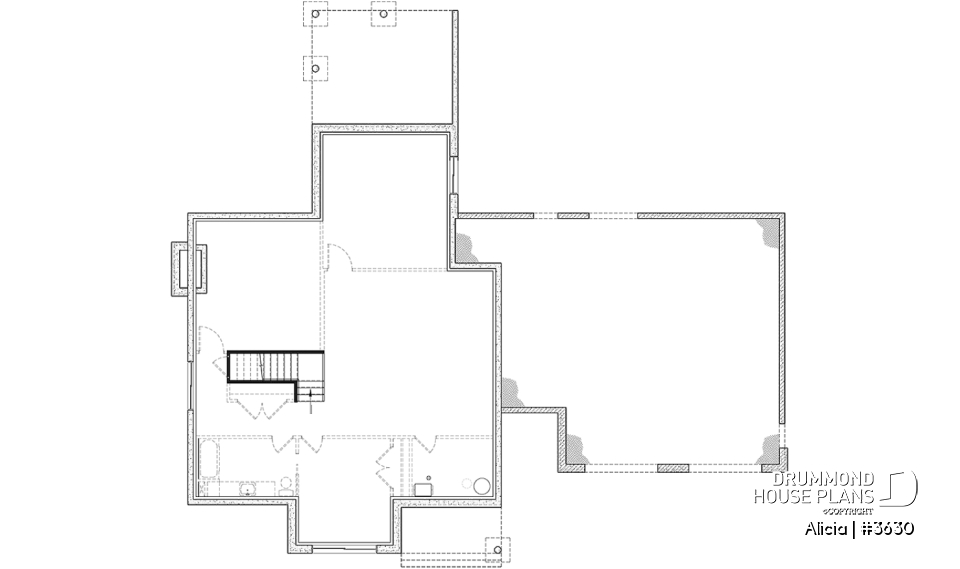 Basement - Modern Farmhouse home plan designed for Alicia Moffet, a popular Canadian singer! - Alicia